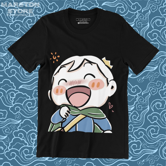 Polera negra de Ousama Ranking (Ranking of Kings) con Bojji