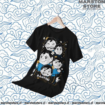 Polera negra de Ousama Ranking (Ranking of Kings) con Bojji