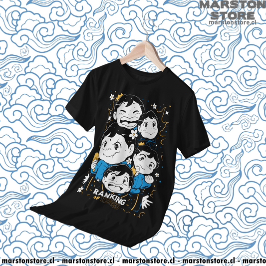 Polera negra de Ousama Ranking (Ranking of Kings) con Bojji