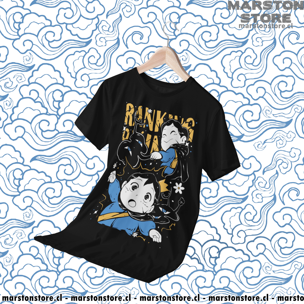 Polera negra de Ousama Ranking (Ranking of Kings) con Bojji
