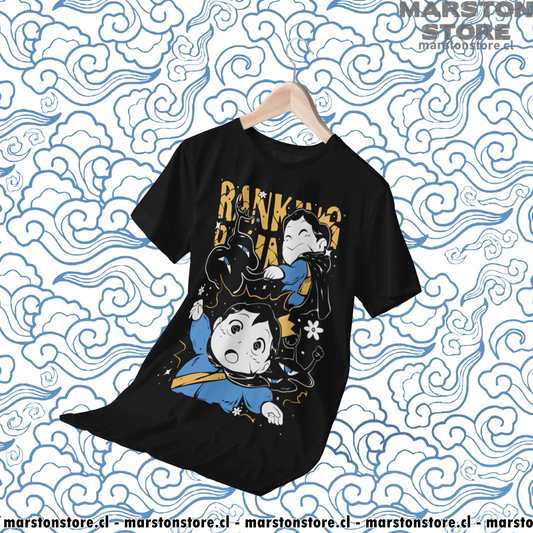 Polera negra de Ousama Ranking (Ranking of Kings) con Bojji