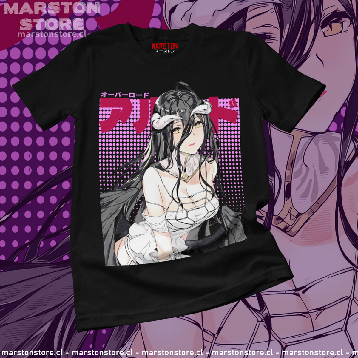 Polera negra de Overlord con Albedo