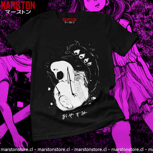 Polera negra de Oyasumi Punpun