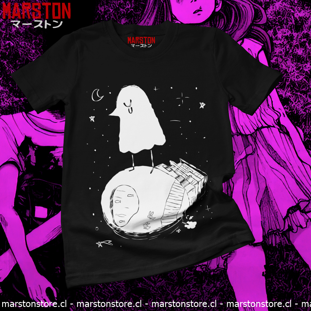 Polera negra de Oyasumi Punpun