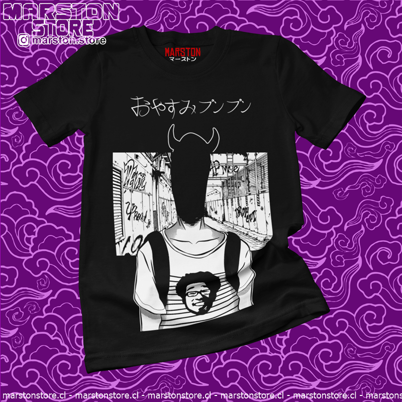 Polera negra de Oyasumi Punpun