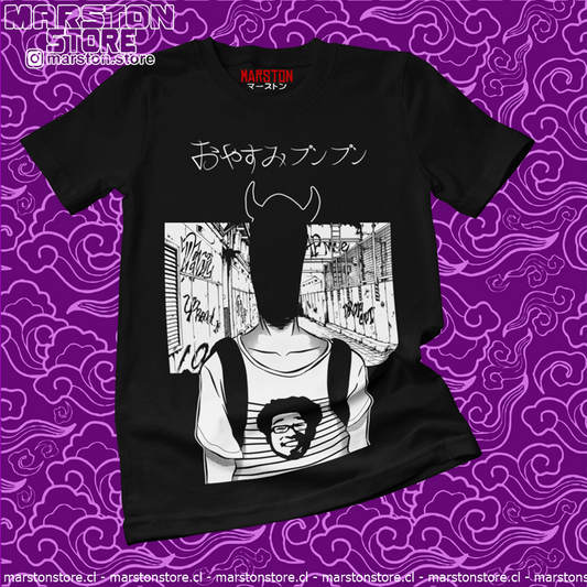 Polera negra de Oyasumi Punpun