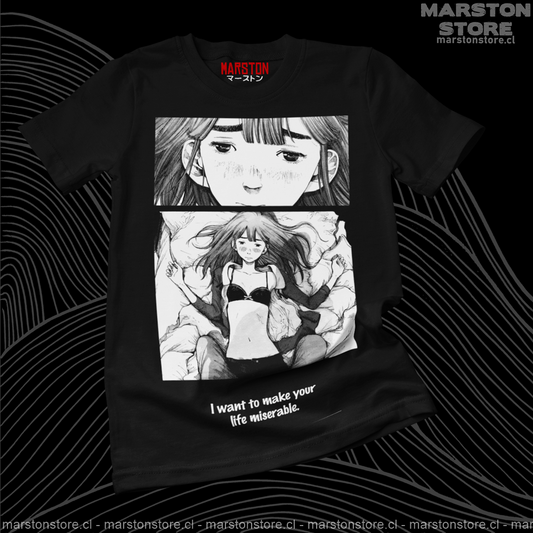 Polera negra de Oyasumi Punpun (Goodnight Punpun)
