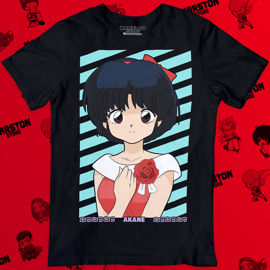 Polera negra de Ranma ½ con Akane Tendo