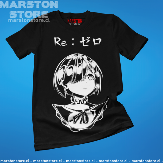 Polera negra de Re:Zero