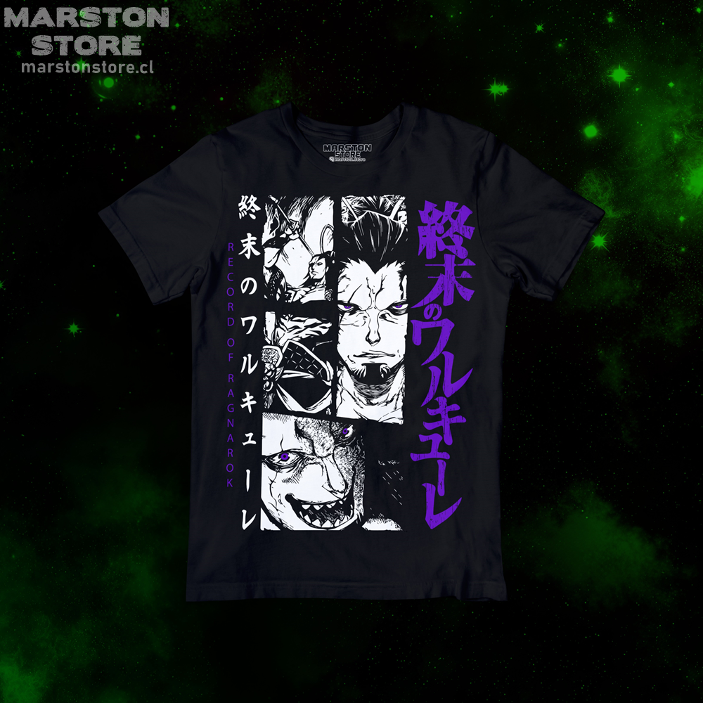 Polera negra de Record of Ragnarok