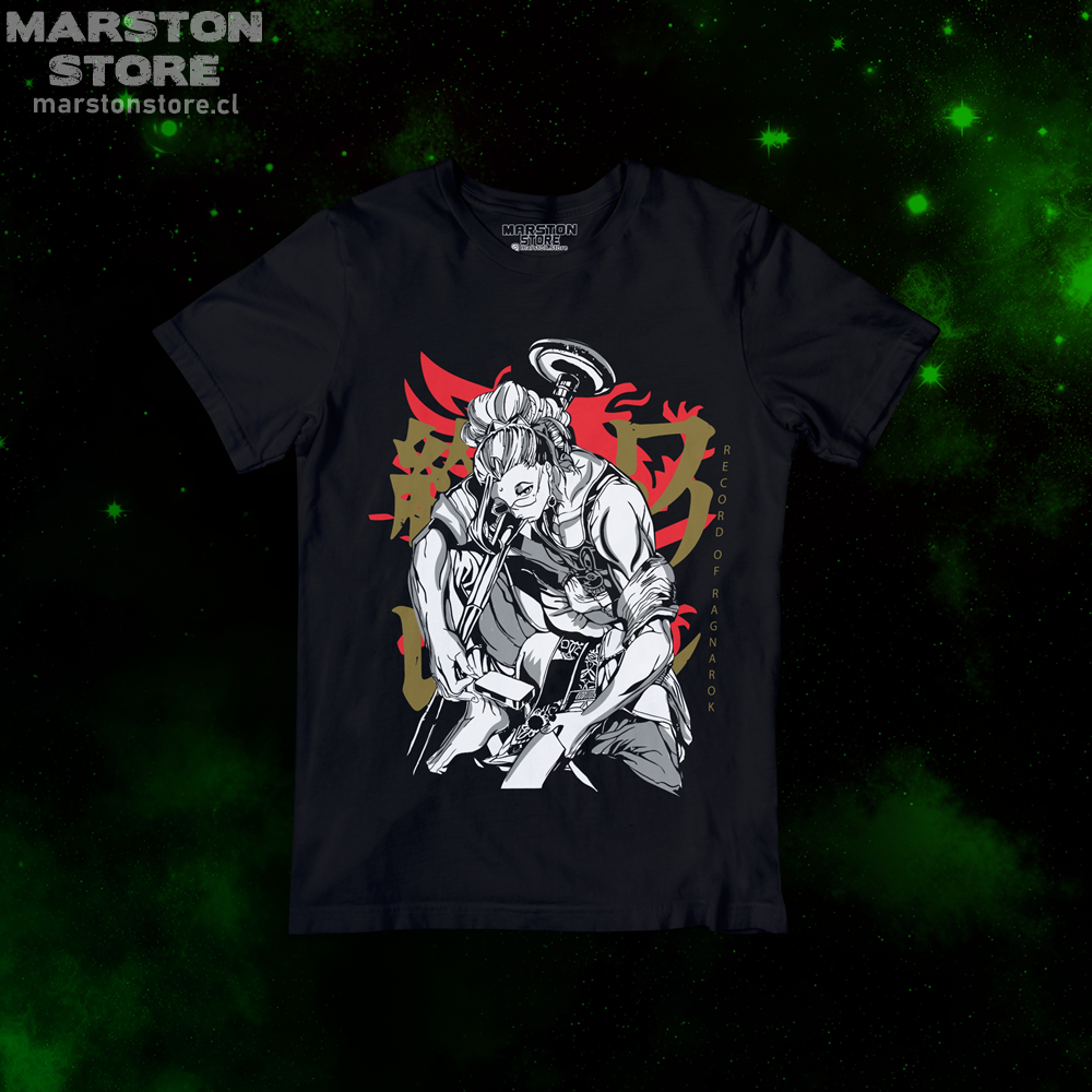 Polera negra de Record of Ragnarok
