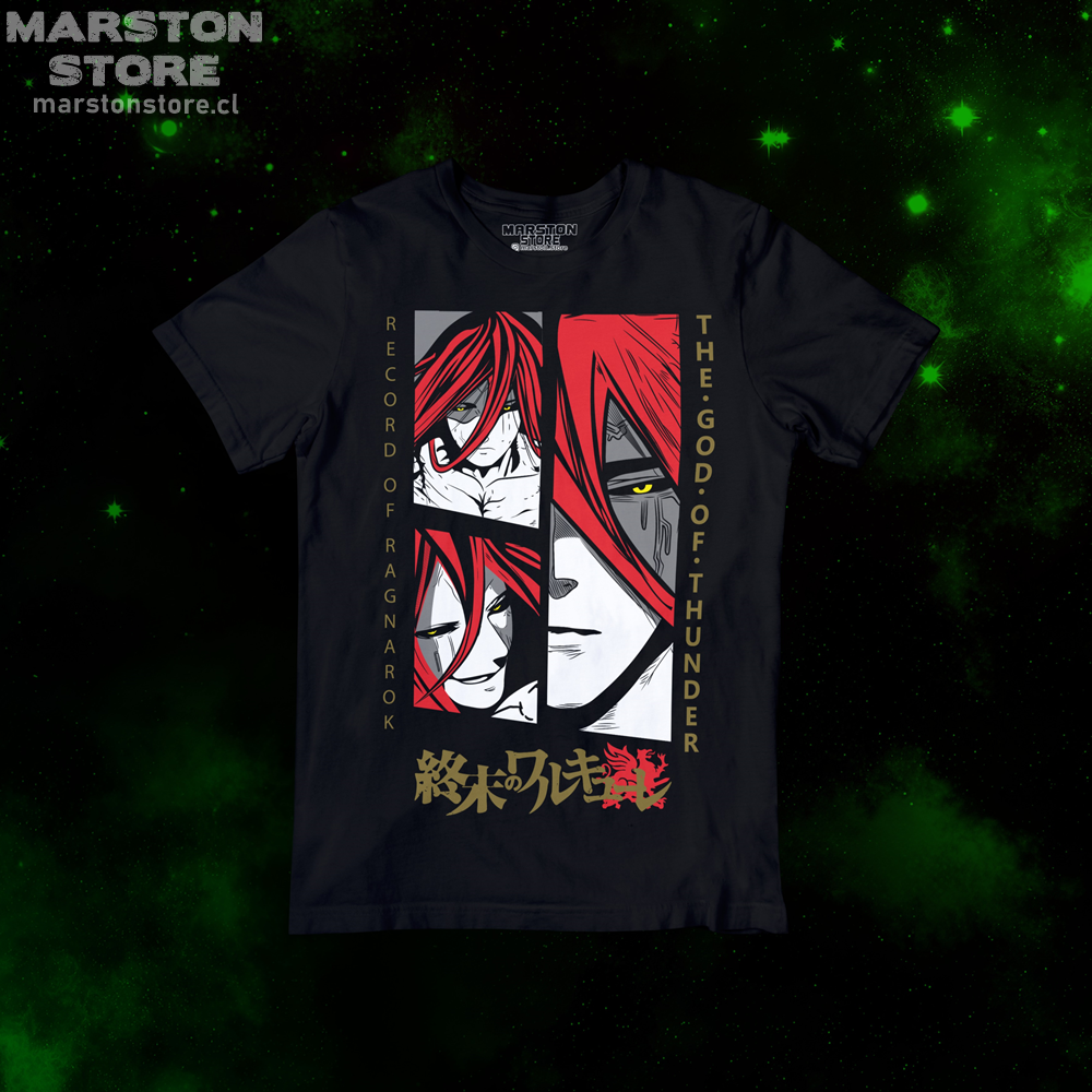 Polera negra de Record of Ragnarok