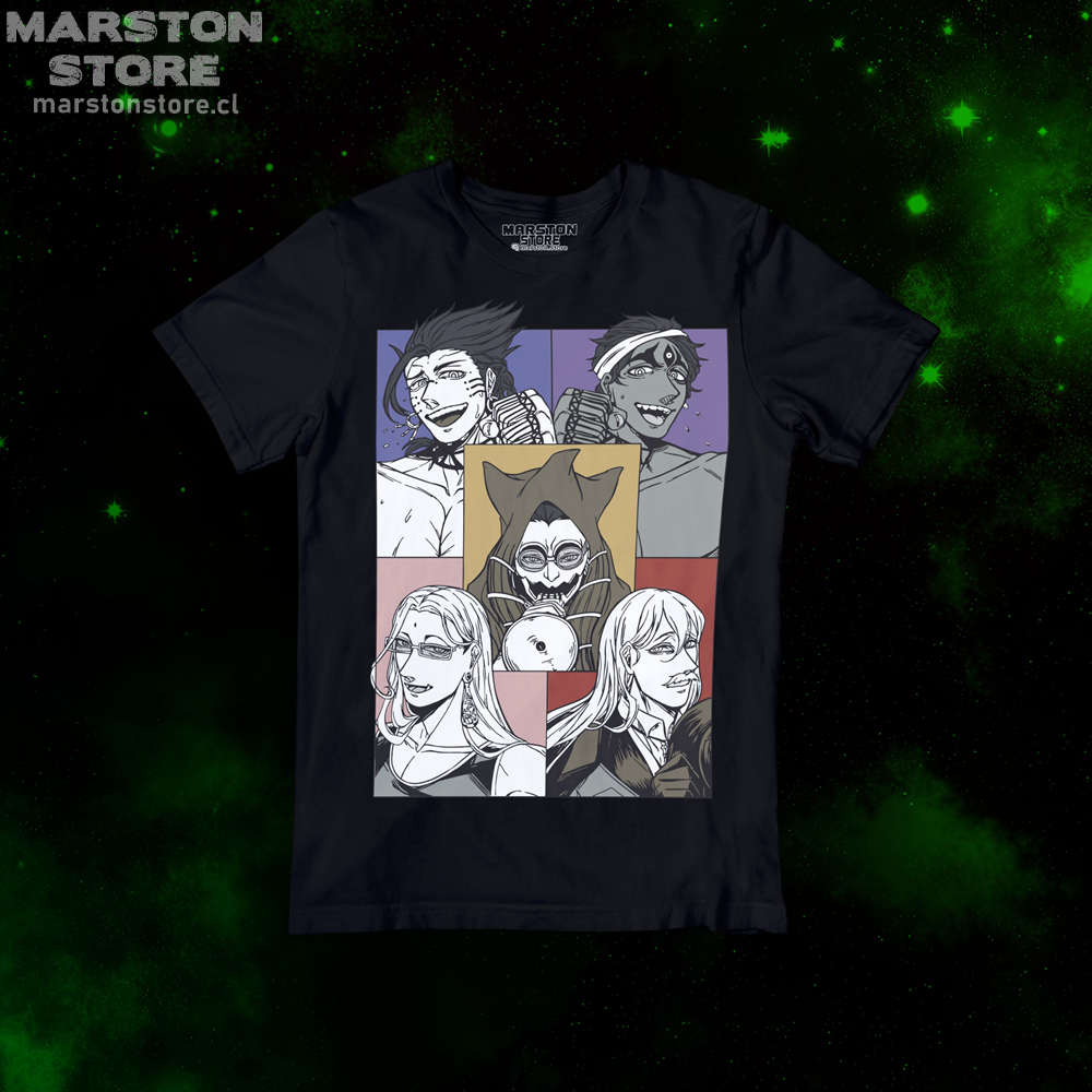 Polera negra de Record of Ragnarok