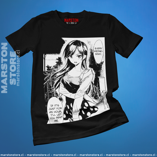 Polera negra de Rent-A-Girlfriend (Kanojo, Okarishimasu) con Chizuru Ichinose