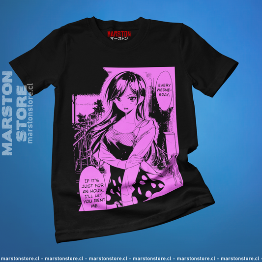 Polera negra de Rent-A-Girlfriend (Kanojo, Okarishimasu) con Chizuru Ichinose