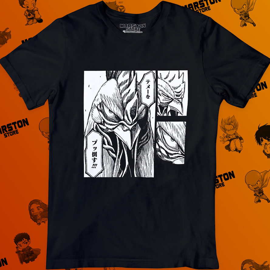 Polera negra de Rooster Fighter