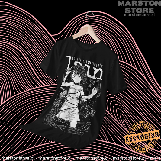 Polera negra de Serial Experiments Lain