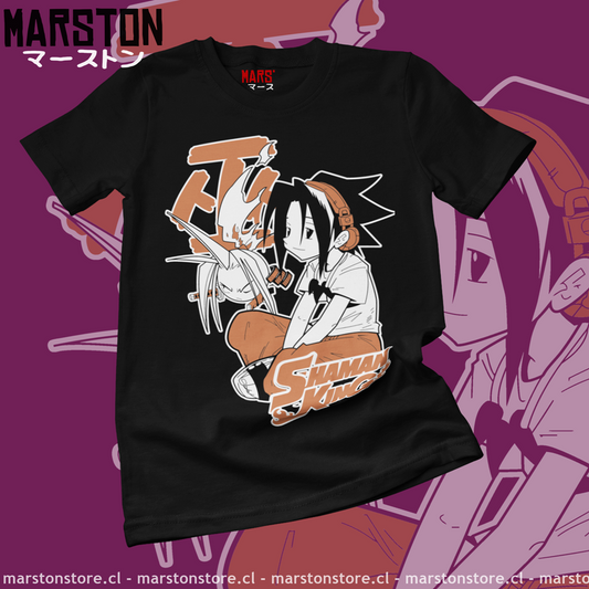 Polera negra de Shaman King