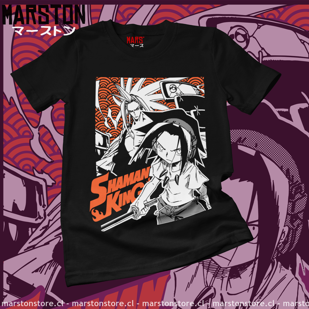 Polera negra de Shaman King