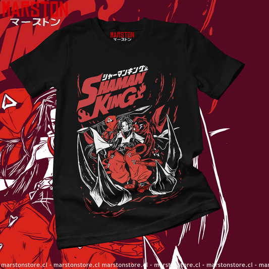 Polera negra de Shaman King
