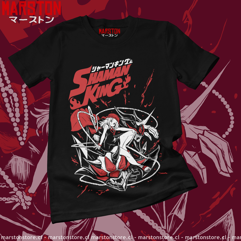 Polera negra de Shaman King