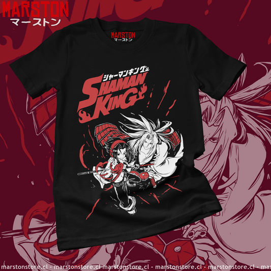 Polera negra de Shaman King