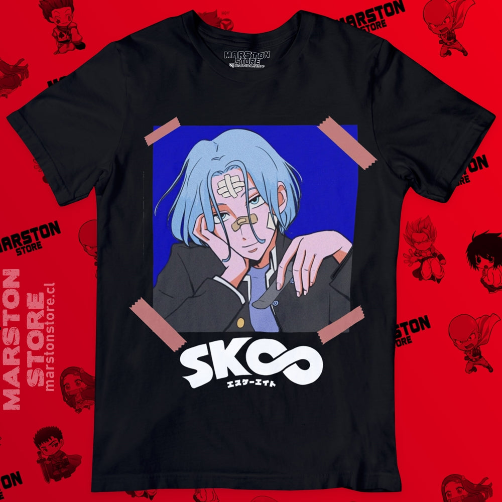Polera negra de SK8 the Infinity