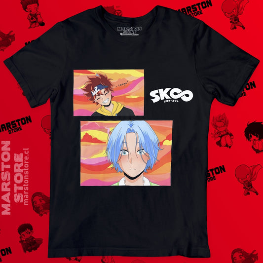 Polera negra de SK8 the Infinity