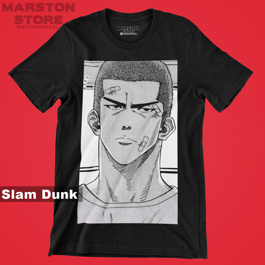 Polera negra de Slam Dunk con Hanamichi Sakuragi