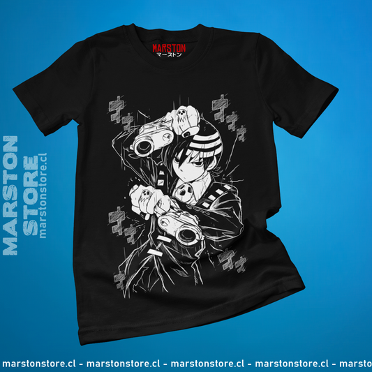 Polera negra de Soul Eater con Death the Kid