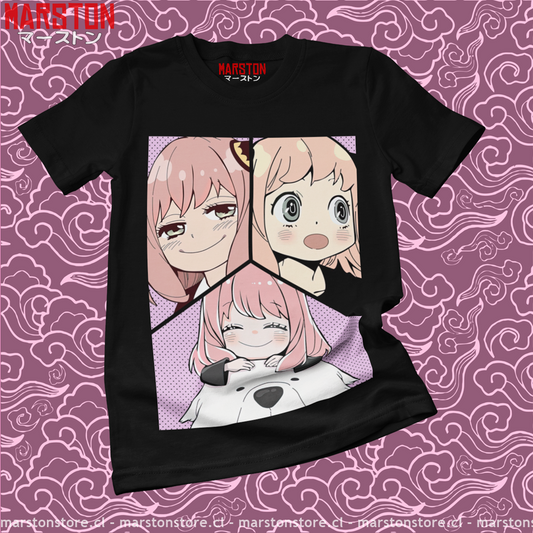 Polera negra de Spy x Family con Anya Forger