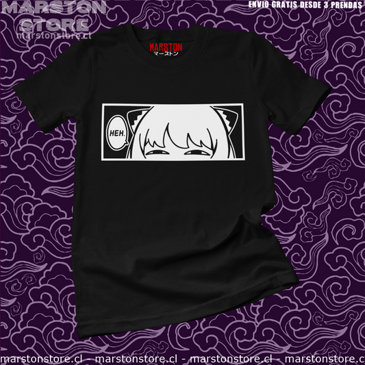 Polera negra de Spy x Family con Anya Forger