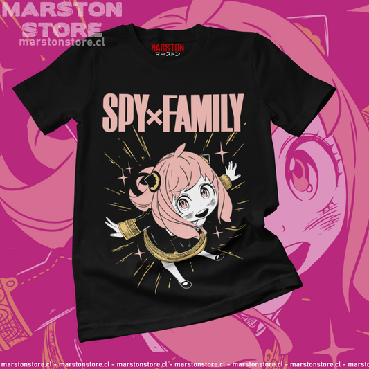 Polera negra de Spy x Family con Anya Forger