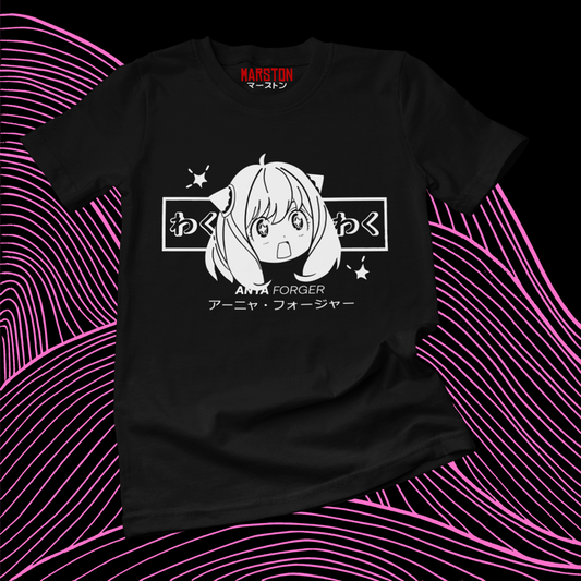Polera negra de Spy x Family con Anya Forger