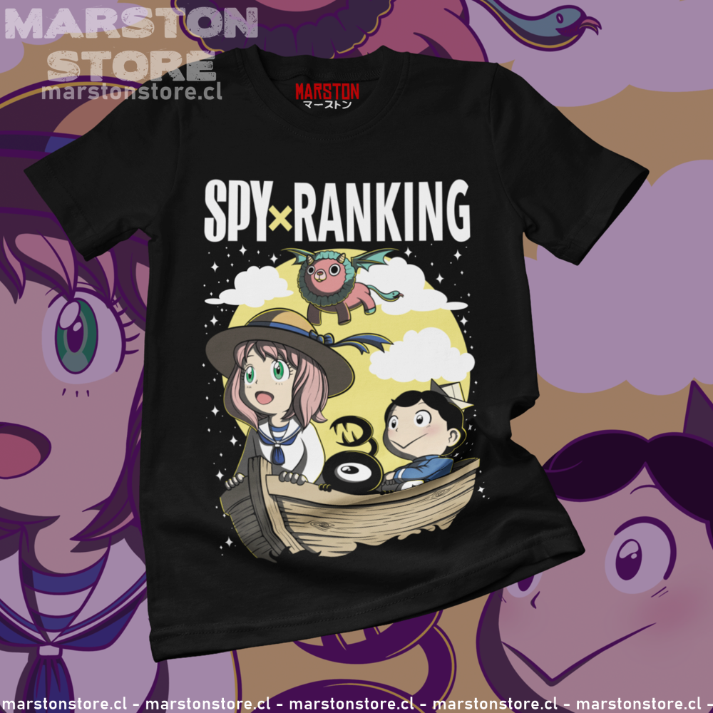 Polera negra crossover Spy x Family x Ousama Ranking (Ranking of Kings)