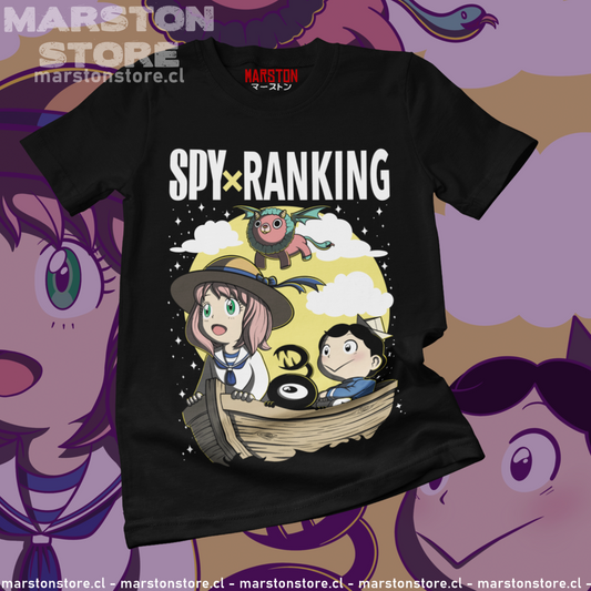 Polera negra crossover Spy x Family x Ousama Ranking (Ranking of Kings)