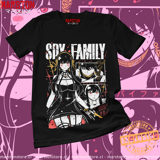 Polera negra de Spy x Family con Yor Forger