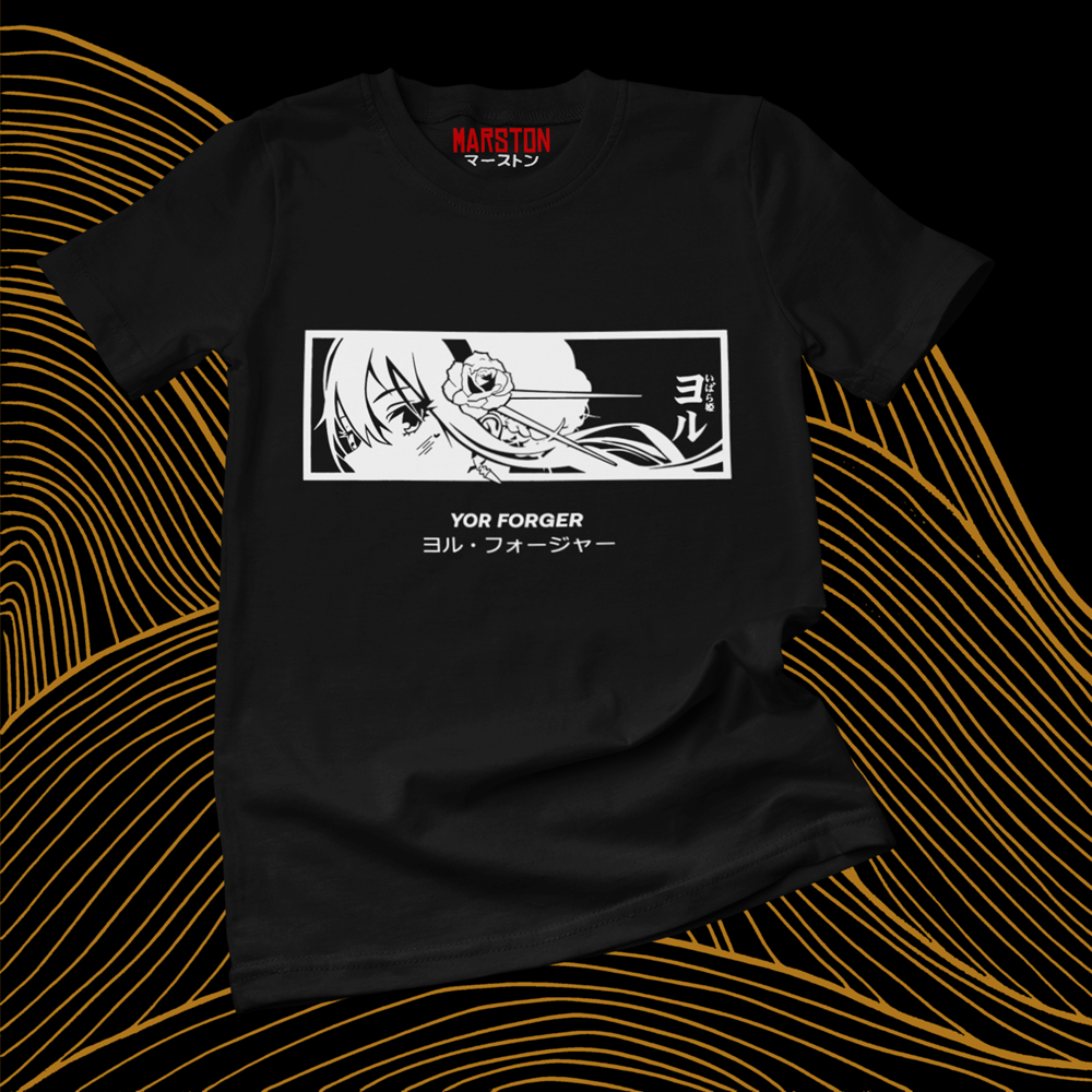 Polera negra de Spy x Family con Yor Forger