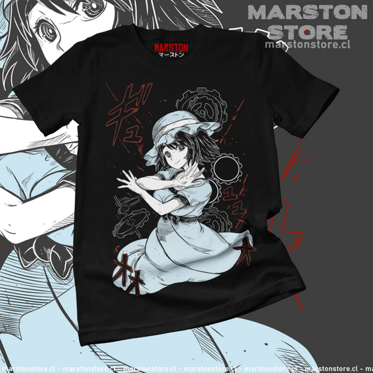 Polera negra de Steins;Gate con Mayuri Shiina