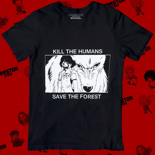 Polera negra de Studio Ghibli: Princesa Mononoke (Princess Mononoke)