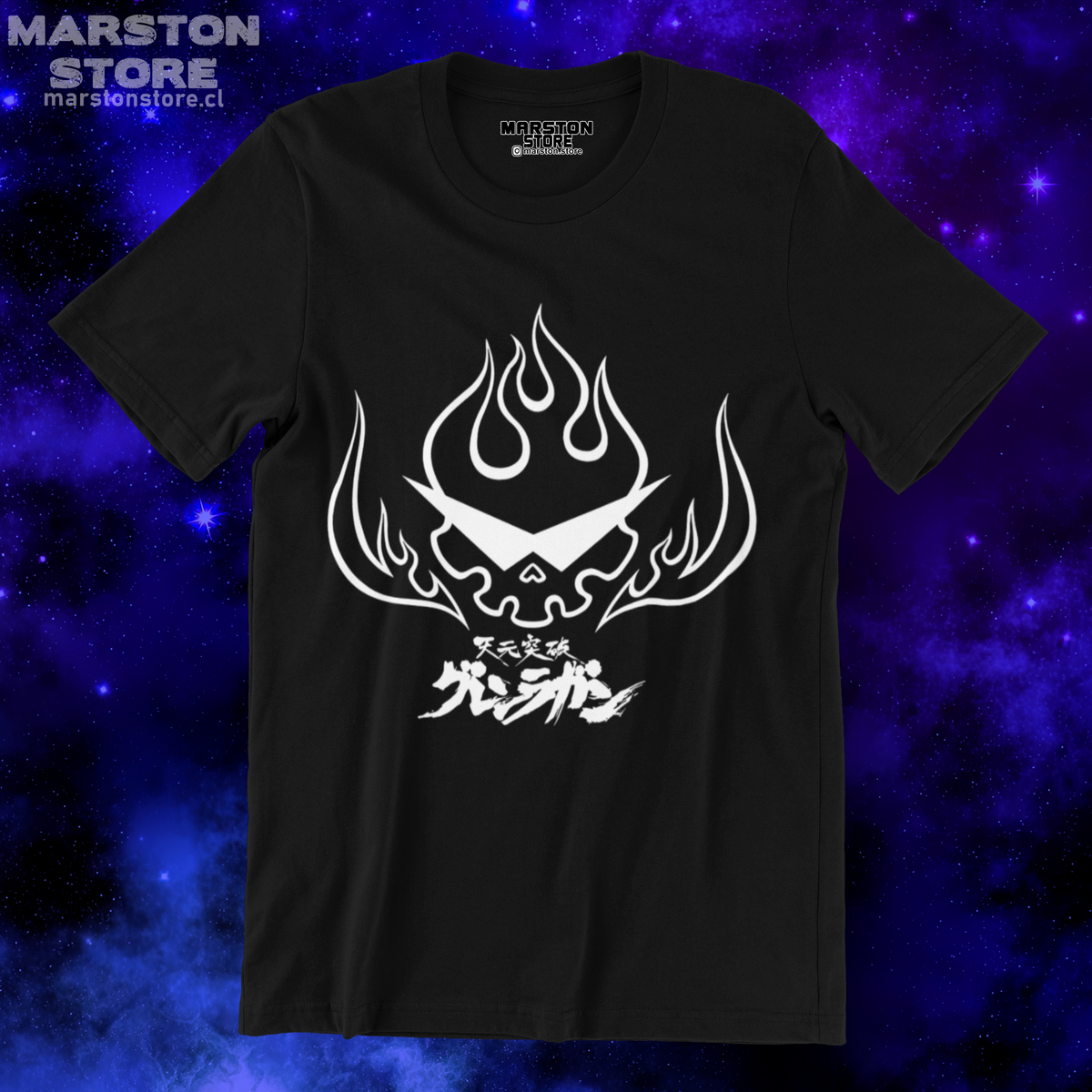 Polera negra de Tengen Toppa Gurren Lagann