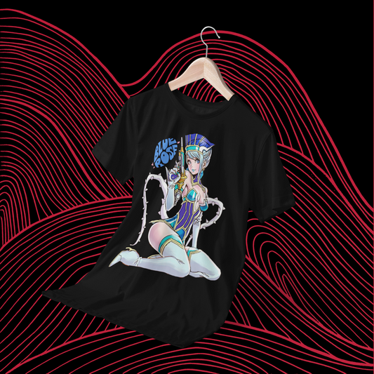 Polera negra de Tiger & Bunny con Blue Rose