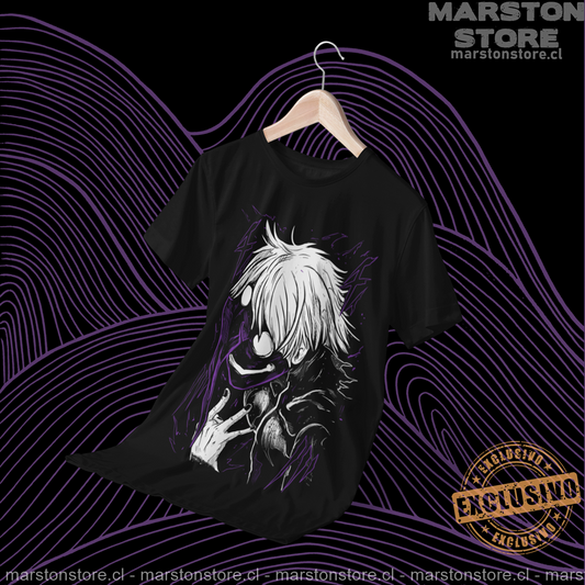 Polera negra de Tokyo Ghoul con Ken Kaneki