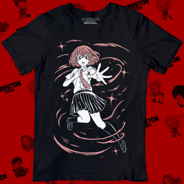Polera negra de Tokyo Revengers con Hinata Tachibana