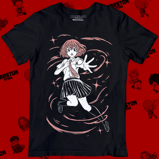 Polera negra de Tokyo Revengers con Hinata Tachibana