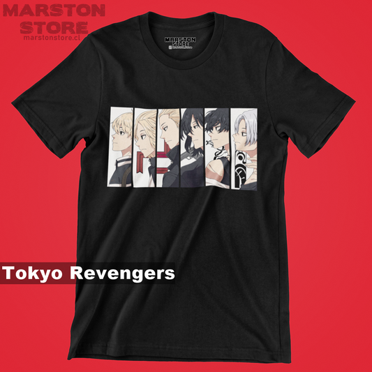 Polera negra de Tokyo Revengers con Manjiro Sano (Mikey)
