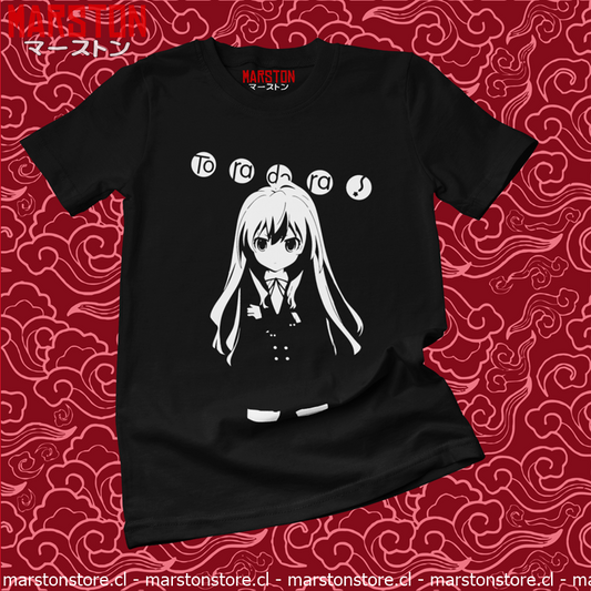 Polera negra de Toradora! con Taiga Aisaka