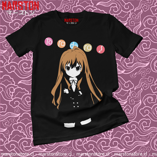 Polera negra de Toradora! con Taiga Aisaka