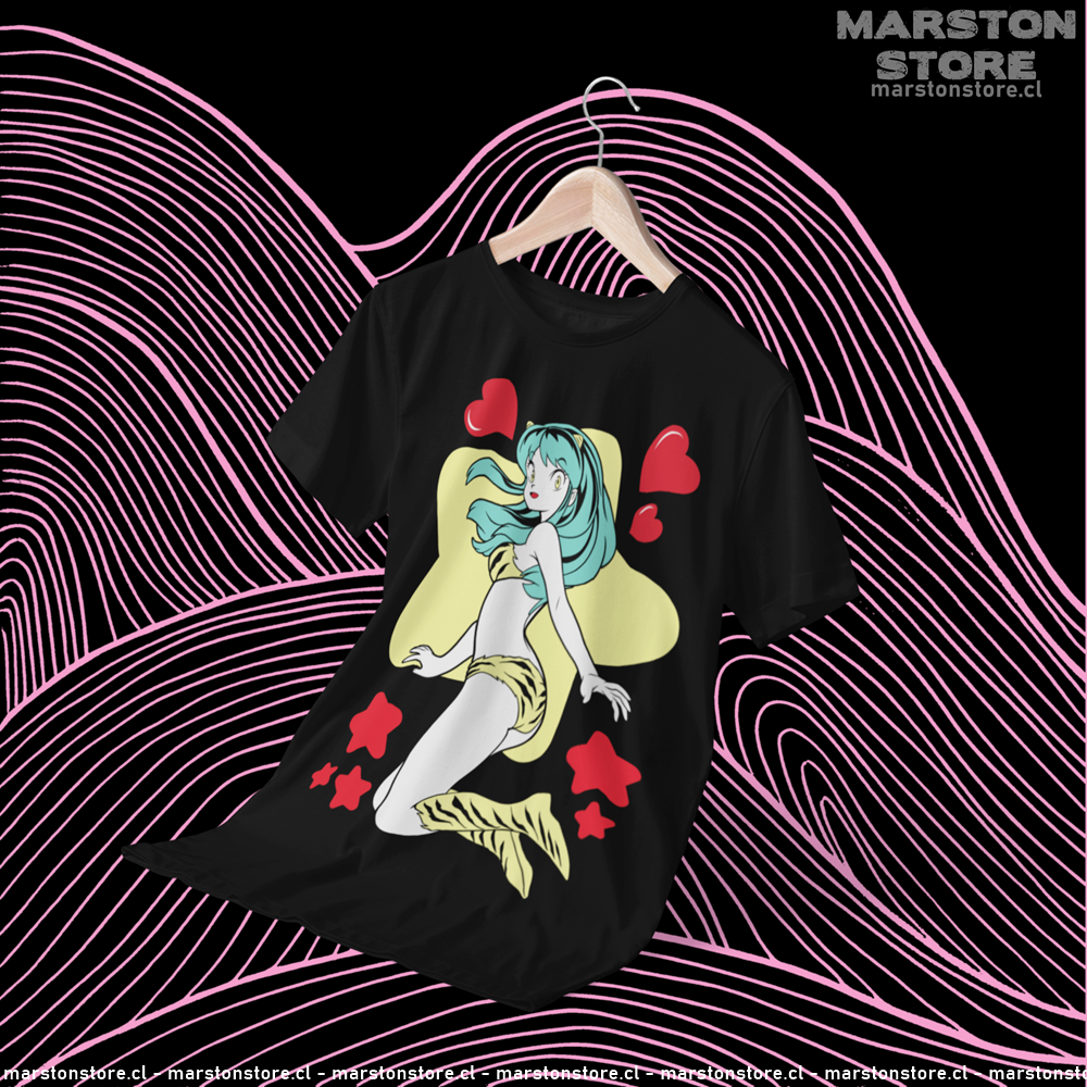 Polera negra de Urusei Yatsura con Lum Invader