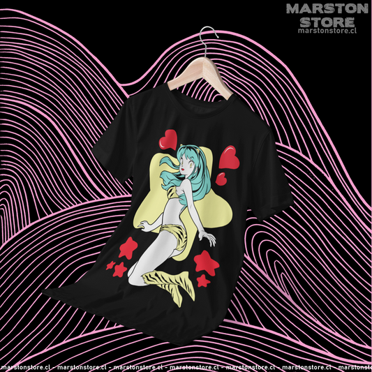 Polera negra de Urusei Yatsura con Lum Invader